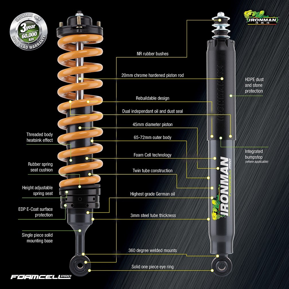 Ironman foam cell hotsell shocks